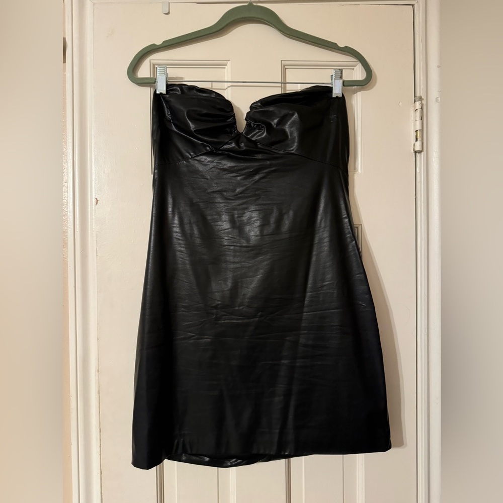 Strapless Hemline Dress